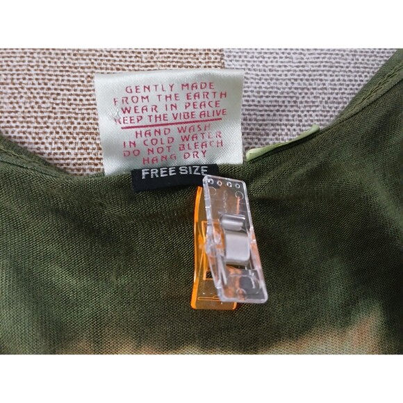 Gypsy Rose Women's Tie Die Hippie Boho Dress Top Cut Tied Shoulder Straps Summer - Picture 10 of 10